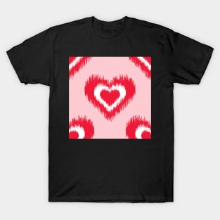 IKAT heart pattern T-Shirt